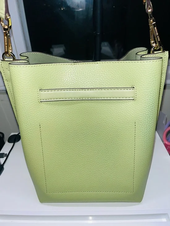 Michael Kors Emilia Green Bucket Bag - Picture 2 of 10